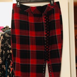 Sexy Torrid Long Stretchy Plaid Skirt ❤️
